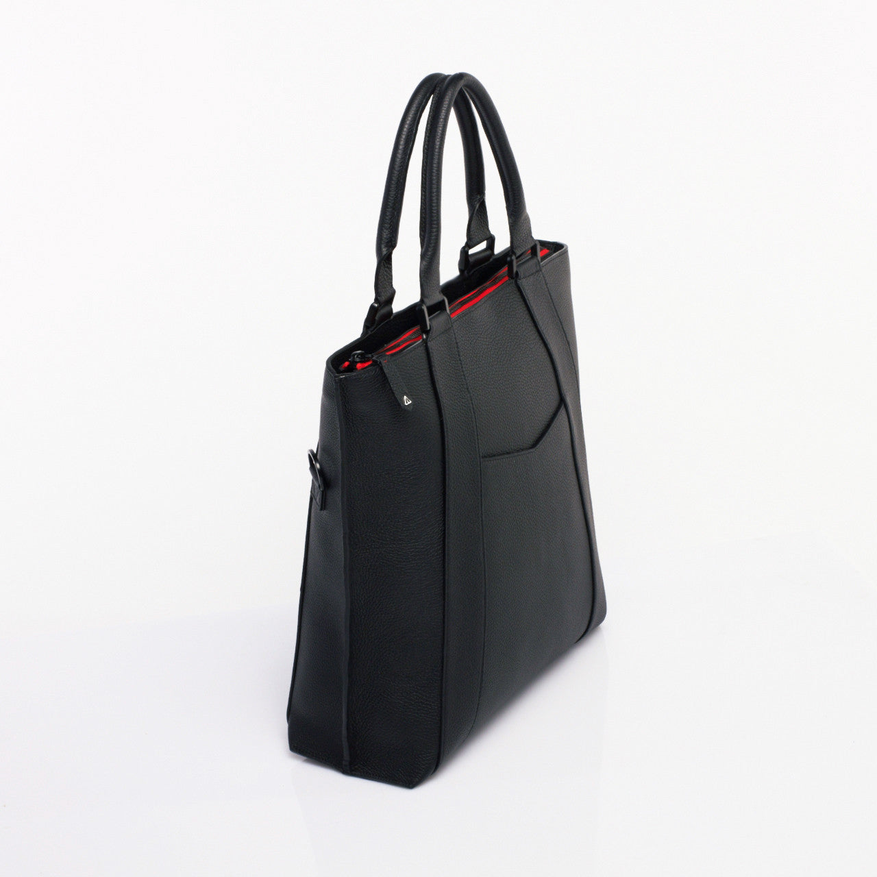 Made in FRANCE DUROC Luxury Backpack in Black Taurillon Leather by Anonyme  Paris
